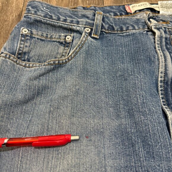 VTG Levi's 559 Jeans Men's 40x30 Medium Wash Relaxed Straight Distressed Y2K 00s - Picture 7 of 12